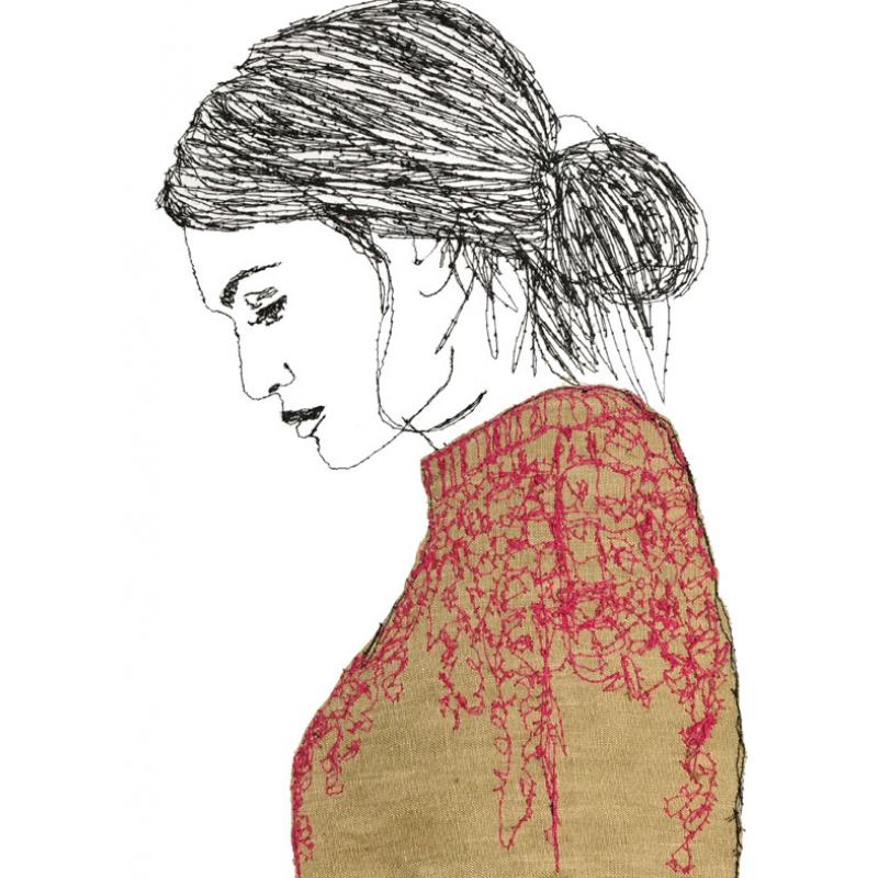 Pink Embroidered Jumper