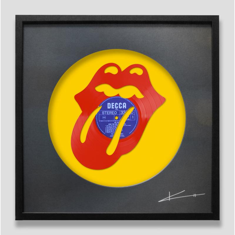 Big Lips Red on Yellow